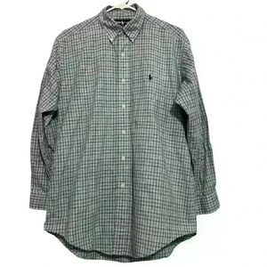 Ralph Lauren Yarmouth 100% cotton plaid dress shirt. Men’s size 15 1/2, 32/33